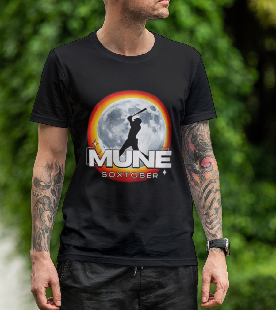 Mune Soxtober Chicago White Sox Moon Baseball T-Shirt