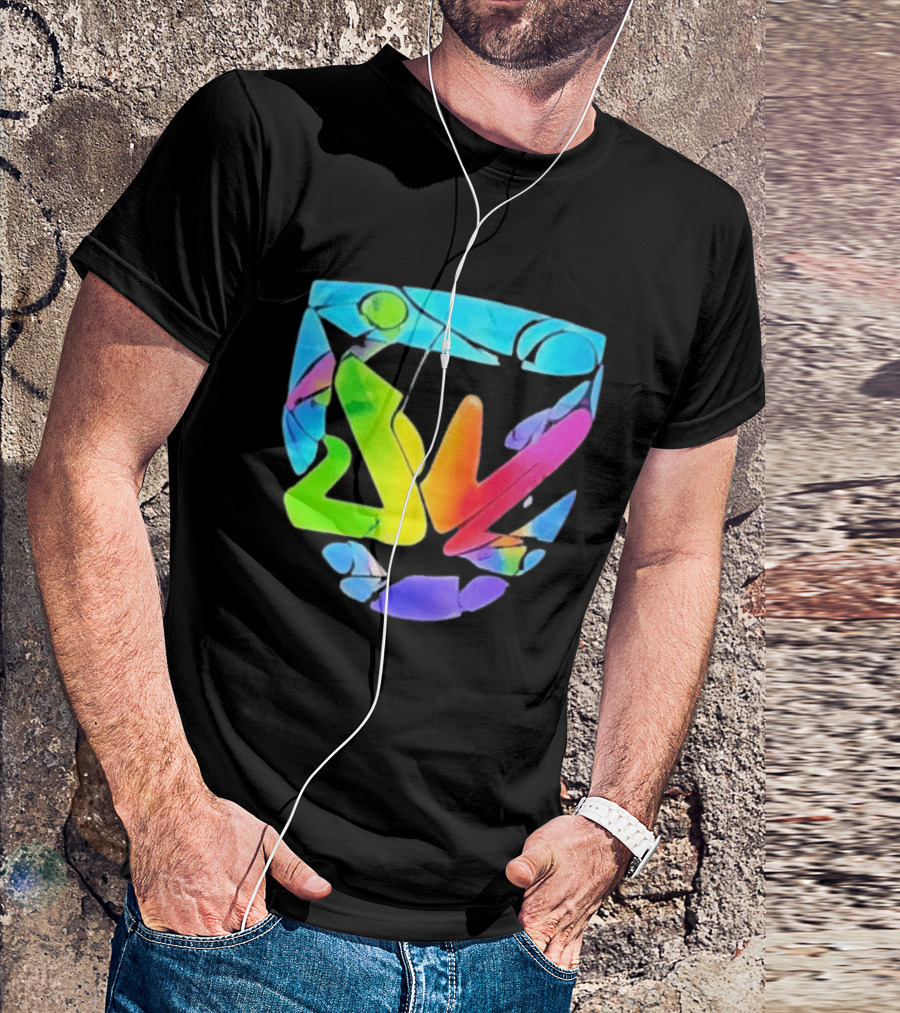 Nice France Riots 2026 Micromania Store Manager Viral Multicolor Abstract T-Shirt