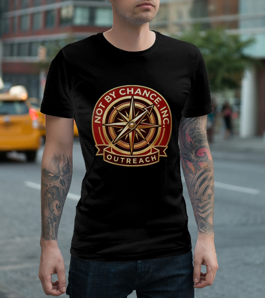 Outreach Not By Chance Inc Compass T-Shirt