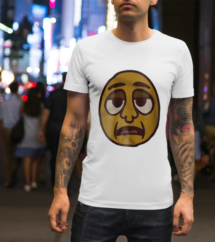 Tired Exhausted Emoji Face Meme Expression T-Shirt