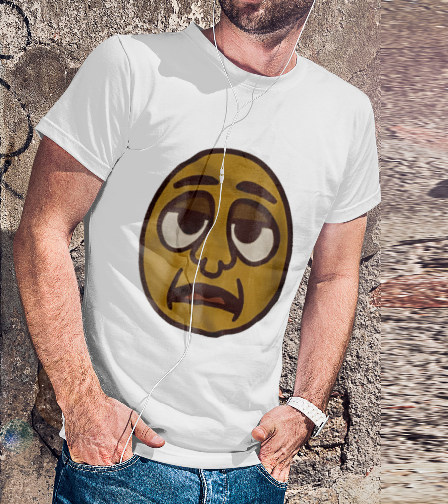 Tired Exhausted Emoji Face Meme Expression T-Shirt
