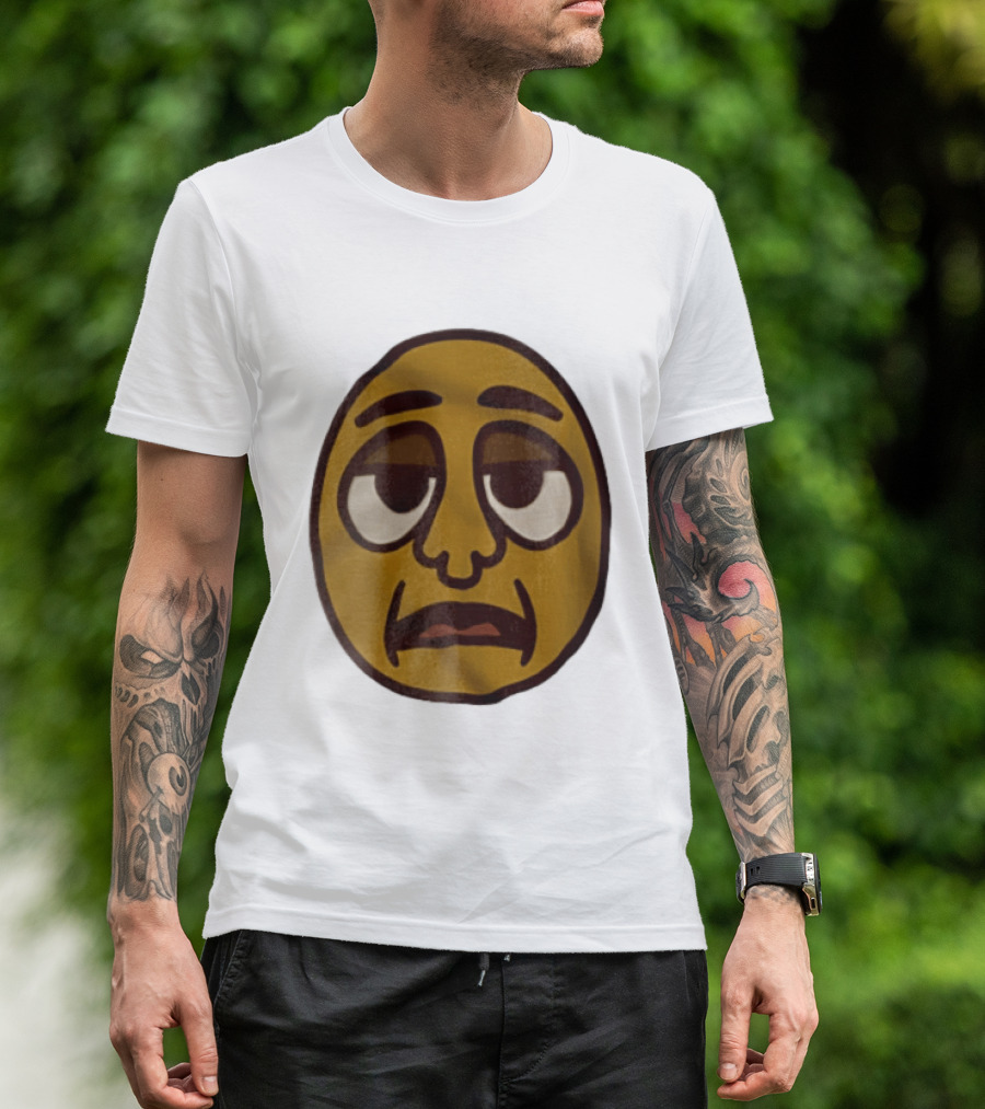 Tired Exhausted Emoji Face Meme Expression T-Shirt