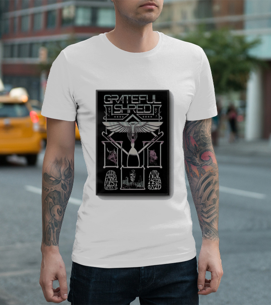 Grateful Shred Live At Park West Chicago IL Nov 14 2026 Concert T-Shirt