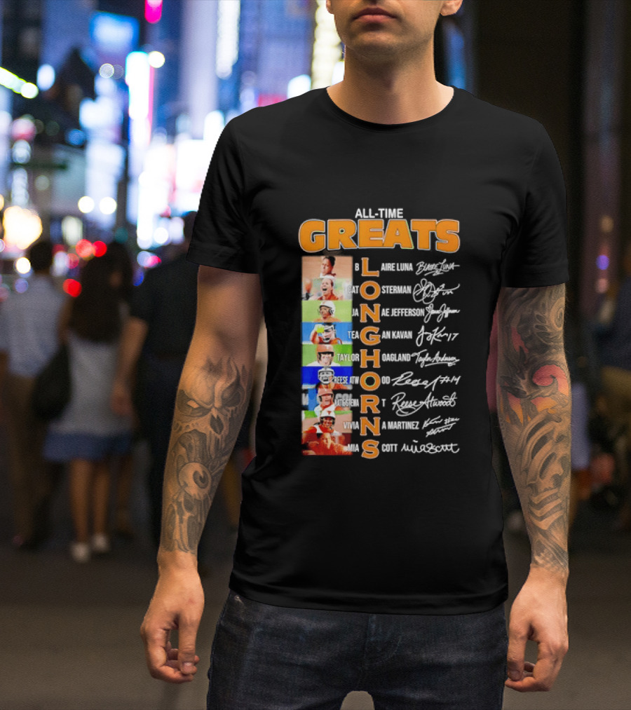 All Time Greats Blaire Luna Cat Osterman Janae Jefferson Tea Gan Kavan Taylor Hoagland Reese Atwood Viviana Martinez Mia Scott Longhorns T-Shirt