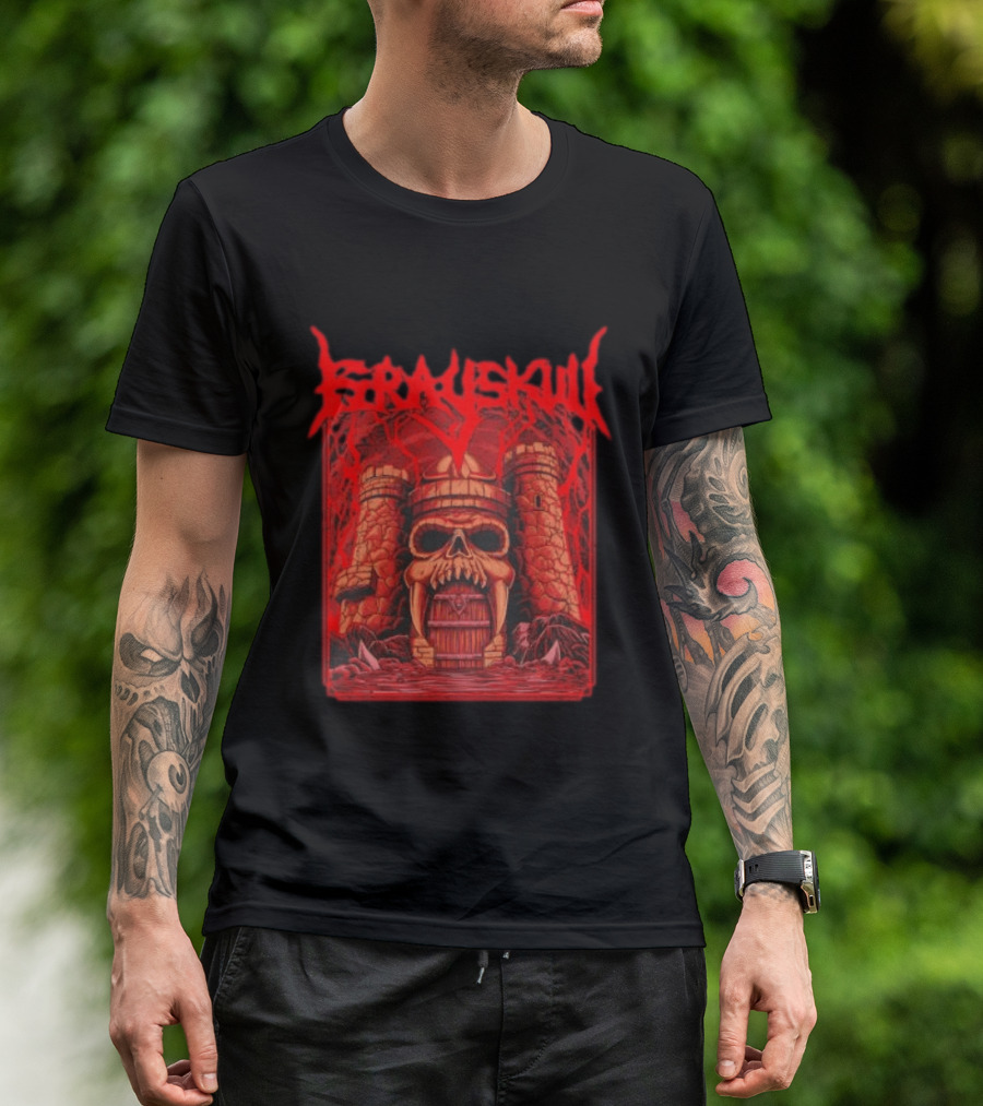 Grayskull Castle Masters Of The Universe He Man Skeletor Power Sword T-Shirt