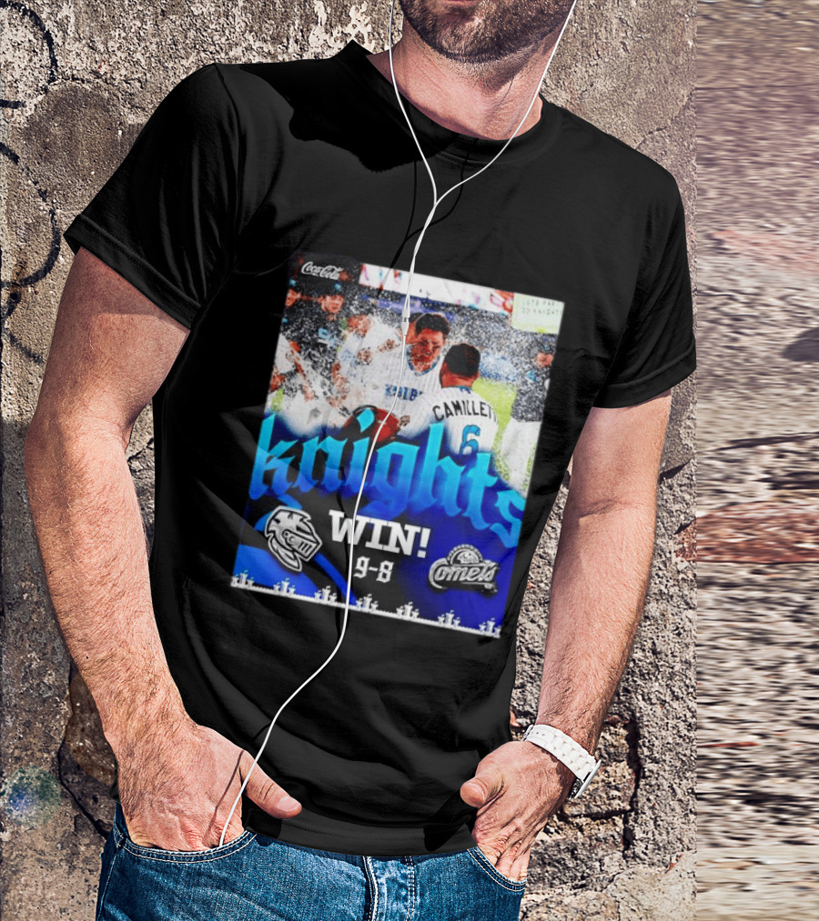 Knights Win 9 8 Against Comets Baseball Celebration T-Shirt