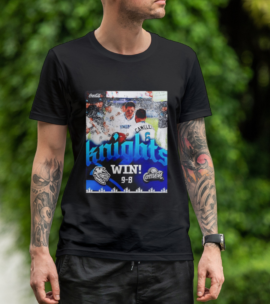 Knights Win 9 8 Against Comets Baseball Celebration T-Shirt