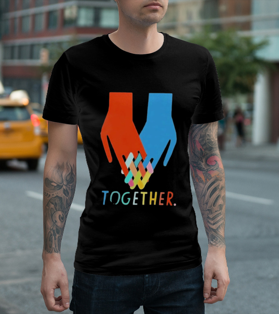 Interlocking Hands Unity Concept Together T-Shirt
