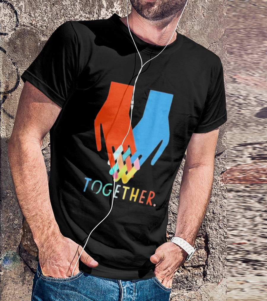 Interlocking Hands Unity Concept Together T-Shirt
