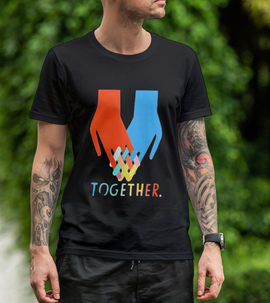 Interlocking Hands Unity Concept Together T-Shirt