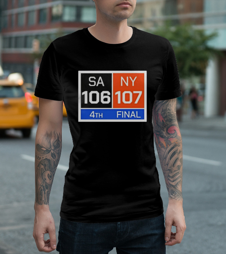 New York 107 Vs SA 106 4th Final Historic Comeback Victory T-Shirt