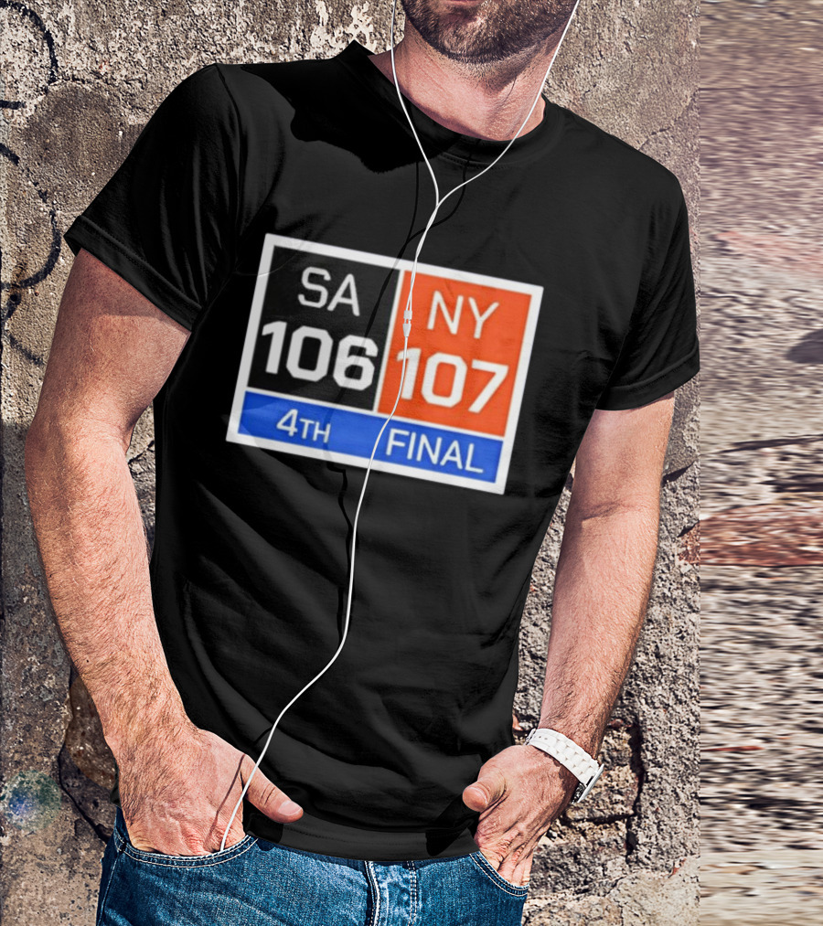 New York 107 Vs SA 106 4th Final Historic Comeback Victory T-Shirt