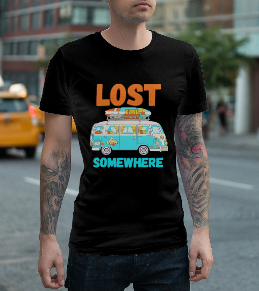 Lost Somewhere Camper Van Adventure T-Shirt