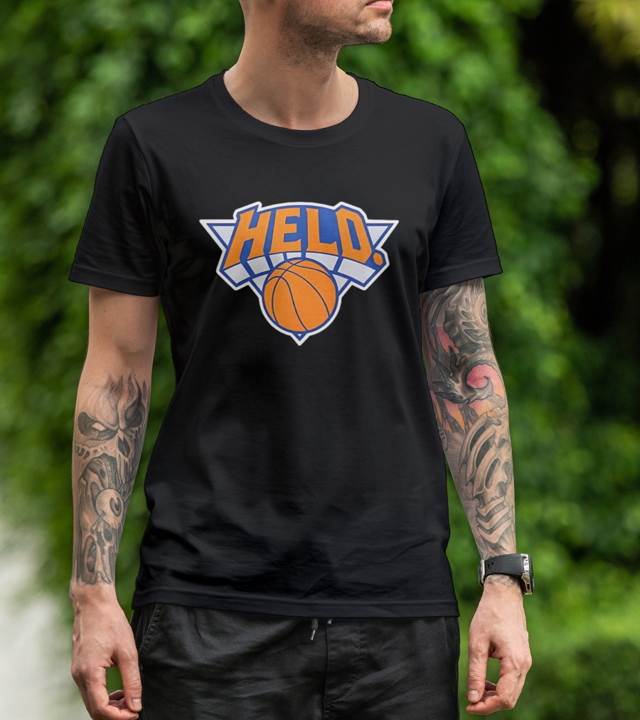 New York Knicks HELD Basketball Team T-Shirt