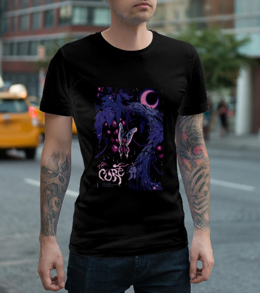 The Cure June 12 2026 Nickelsdorf Austria Psychedelic Butterfly Moon T-Shirt