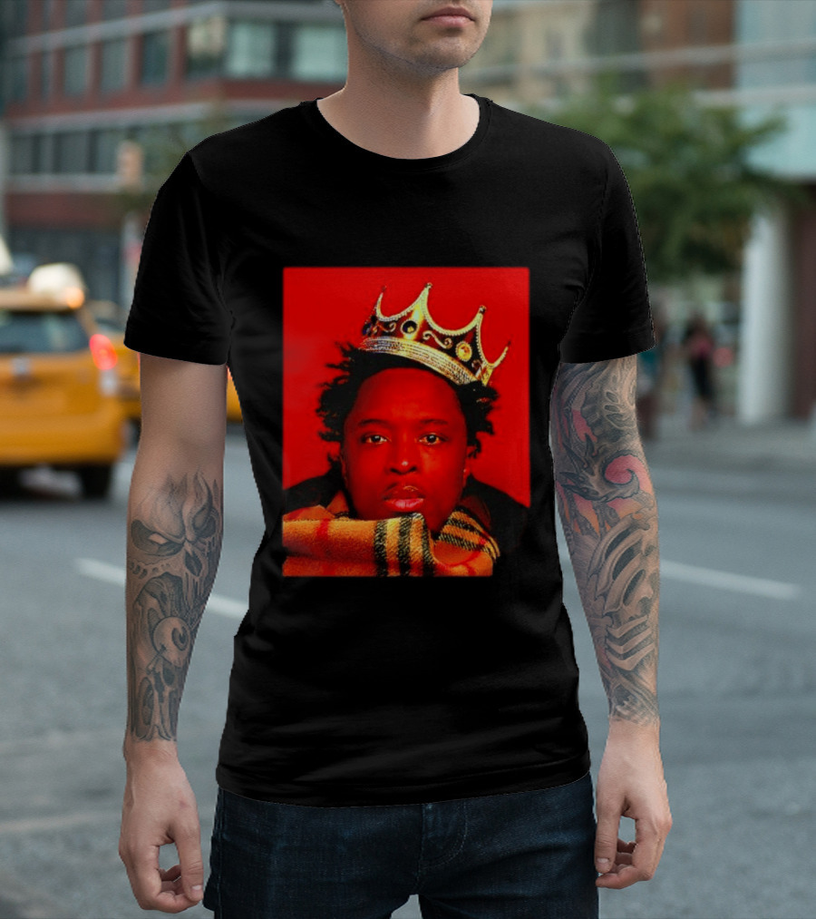 Notorious B.I.G. King Of New York Crowned Burberry Scarf T-Shirt