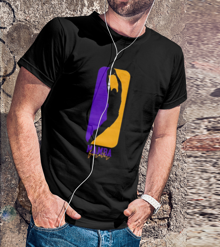 Mamba Forever Purple Gold Basketball Legend T-Shirt