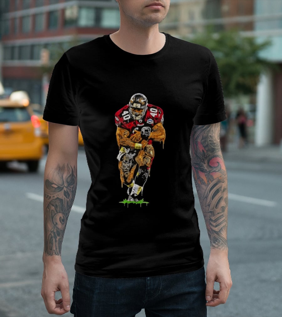 Troy Trojans Baseball Original A Train Football Player T-Shirt