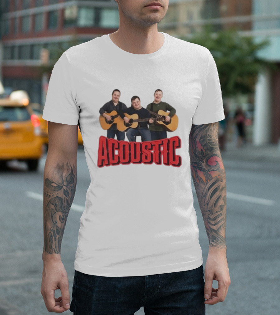 Acoustic Play Guitar Meme Trio T-Shirt