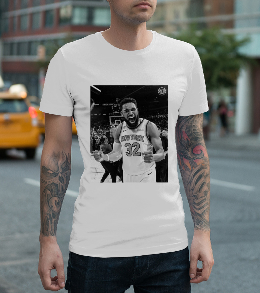 Knicks Nation Loud And Proud New York Basketball Karl Anthony Towns Celebration T-Shirt