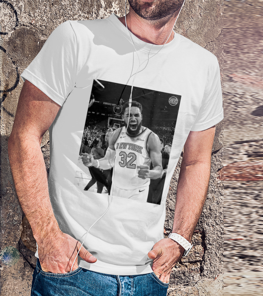 Knicks Nation Loud And Proud New York Basketball Karl Anthony Towns Celebration T-Shirt