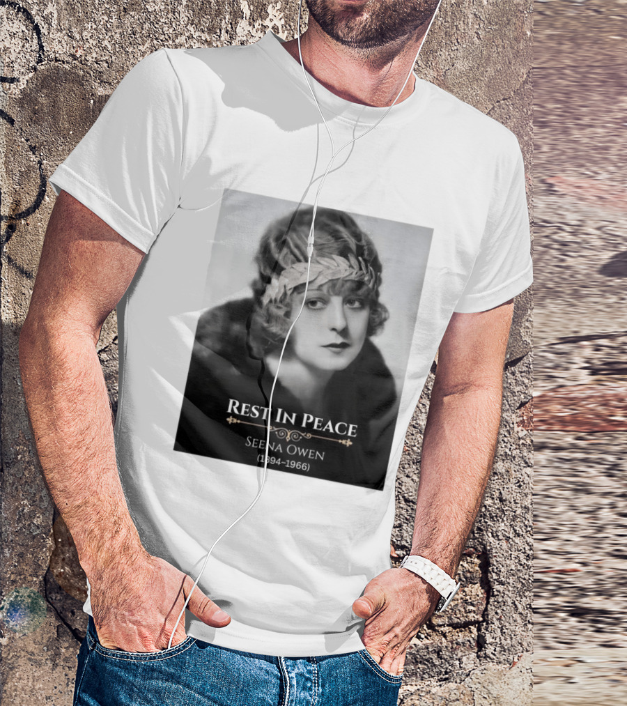 Rest In Peace Seena Owen 1894 1966 Memorial Tribute Vintage Photography T-Shirt