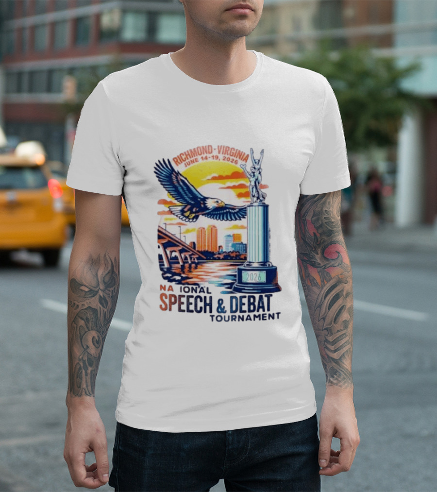 Richmond Virginia National Speech And Debate Tournament June 14 19 2026 Eagle Bridge Statue T-Shirt