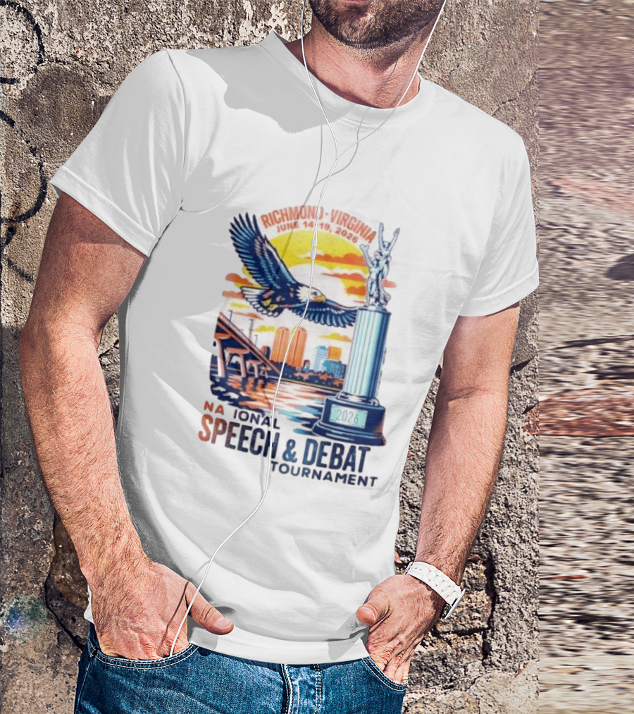 Richmond Virginia National Speech And Debate Tournament June 14 19 2026 Eagle Bridge Statue T-Shirt