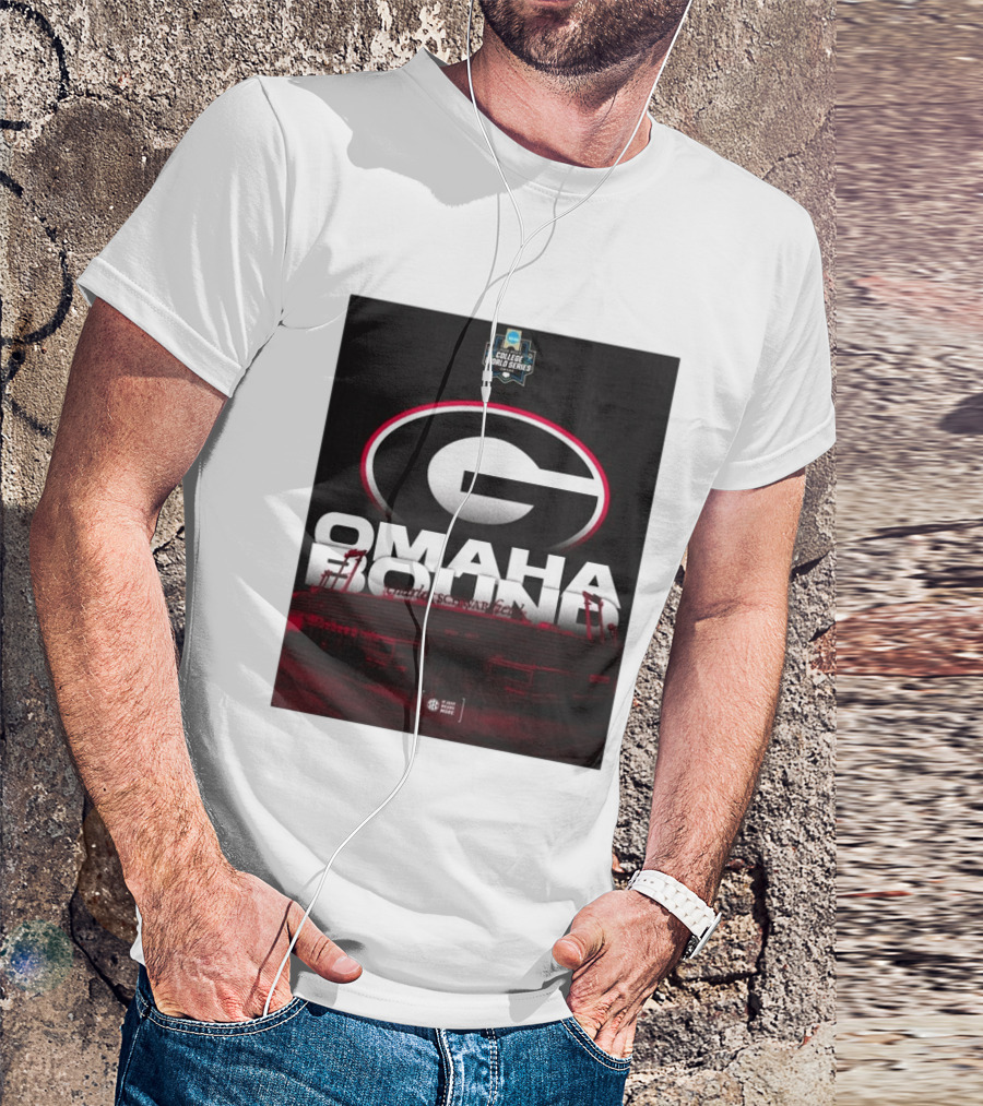 Georgia Bulldogs Omaha Bound College World Series Baseball Hoover Alabama T-Shirt