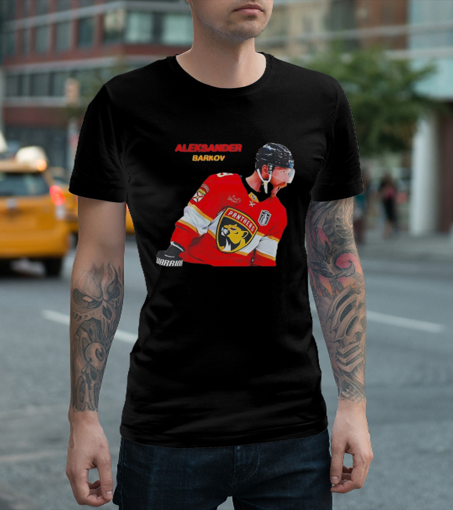 Aleksander Barkov Number 16 Florida Panthers Red Hockey Jersey T-Shirt