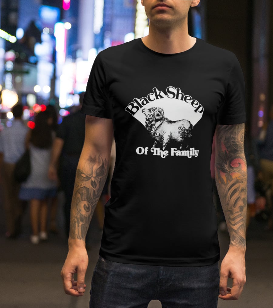 Black Sheep Of The Family Playful Sheep T-Shirt