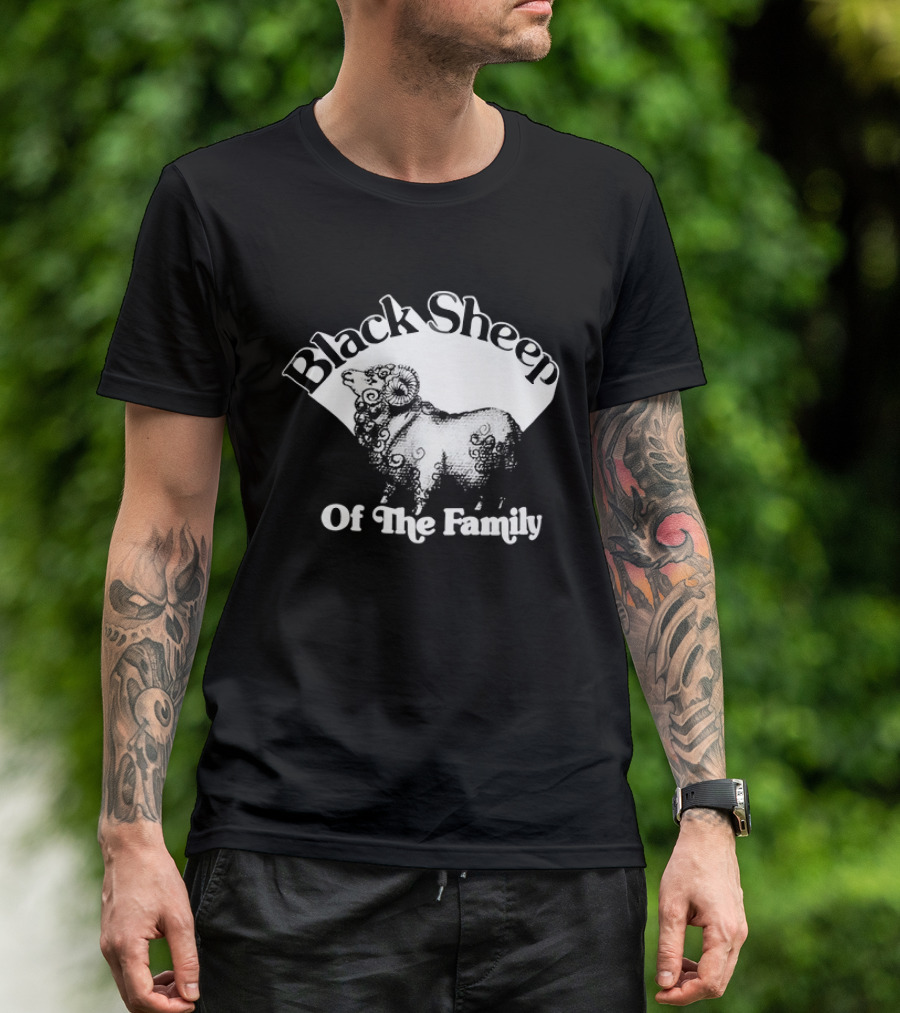 Black Sheep Of The Family Playful Sheep T-Shirt