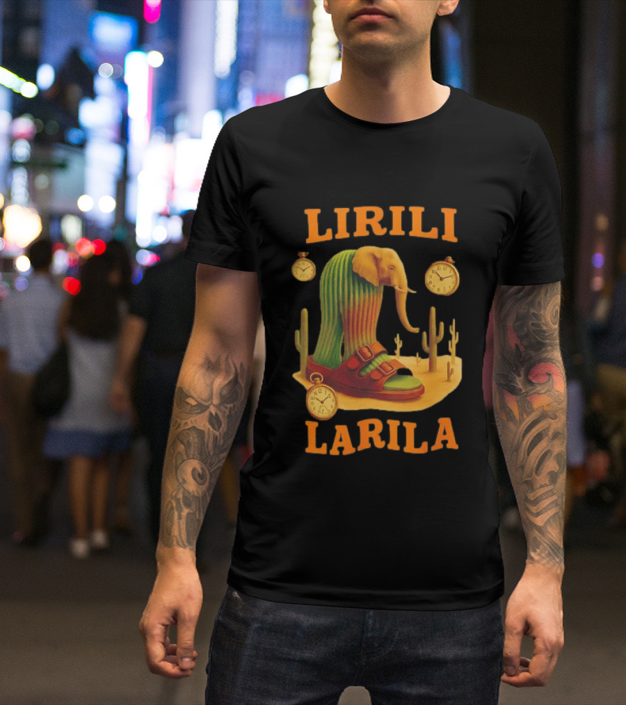 Lirili Larila Elephant Cactus Surreal Art Italian Brand T-Shirt