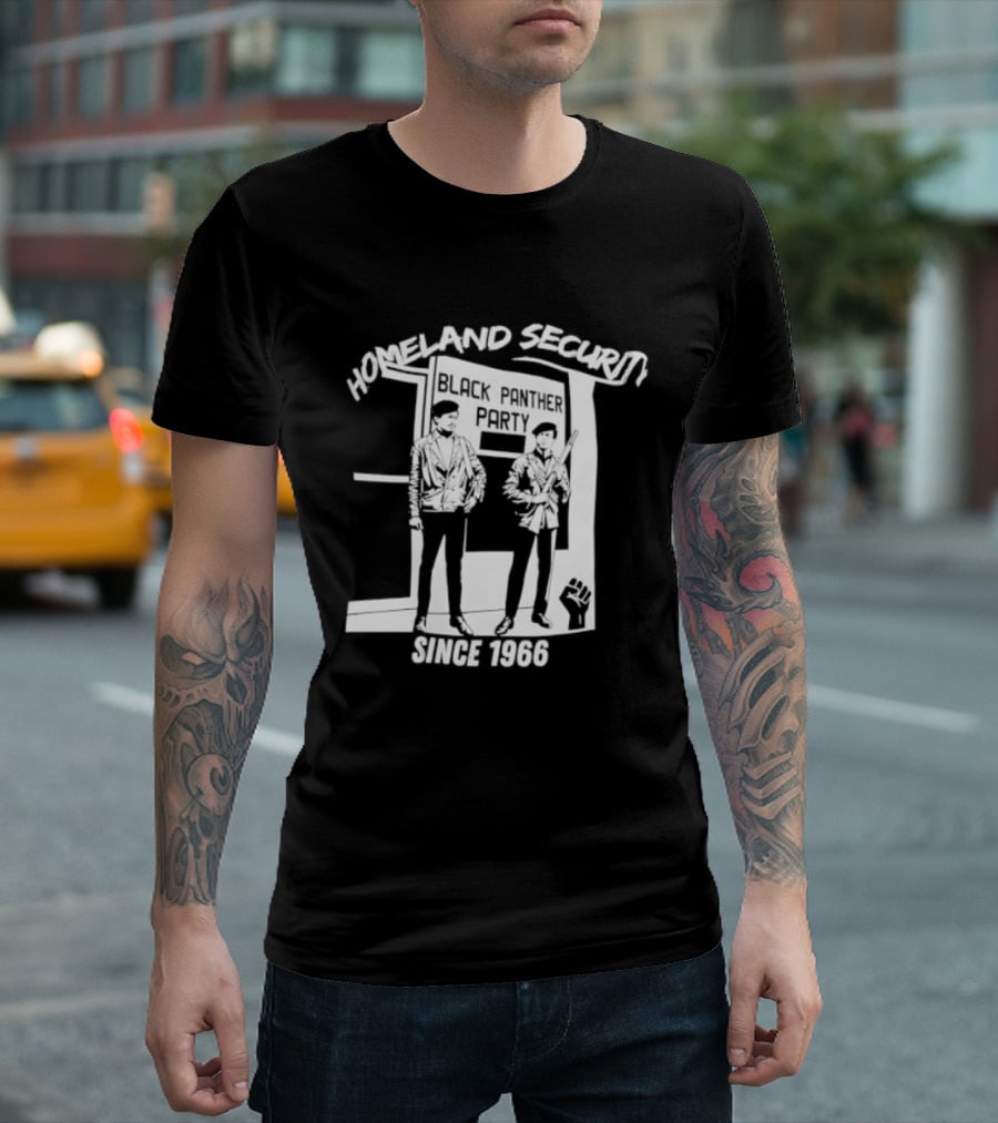HomeLand Security Since 1966 Black Panther Party T-Shirt