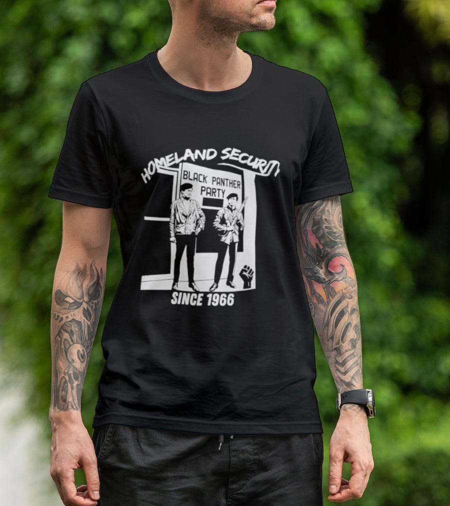 HomeLand Security Since 1966 Black Panther Party T-Shirt