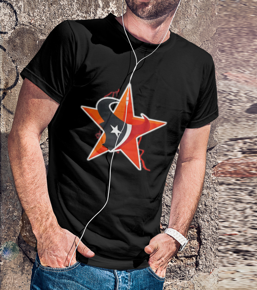 Houston Astros Texans Collaboration 2026 Star T-Shirt