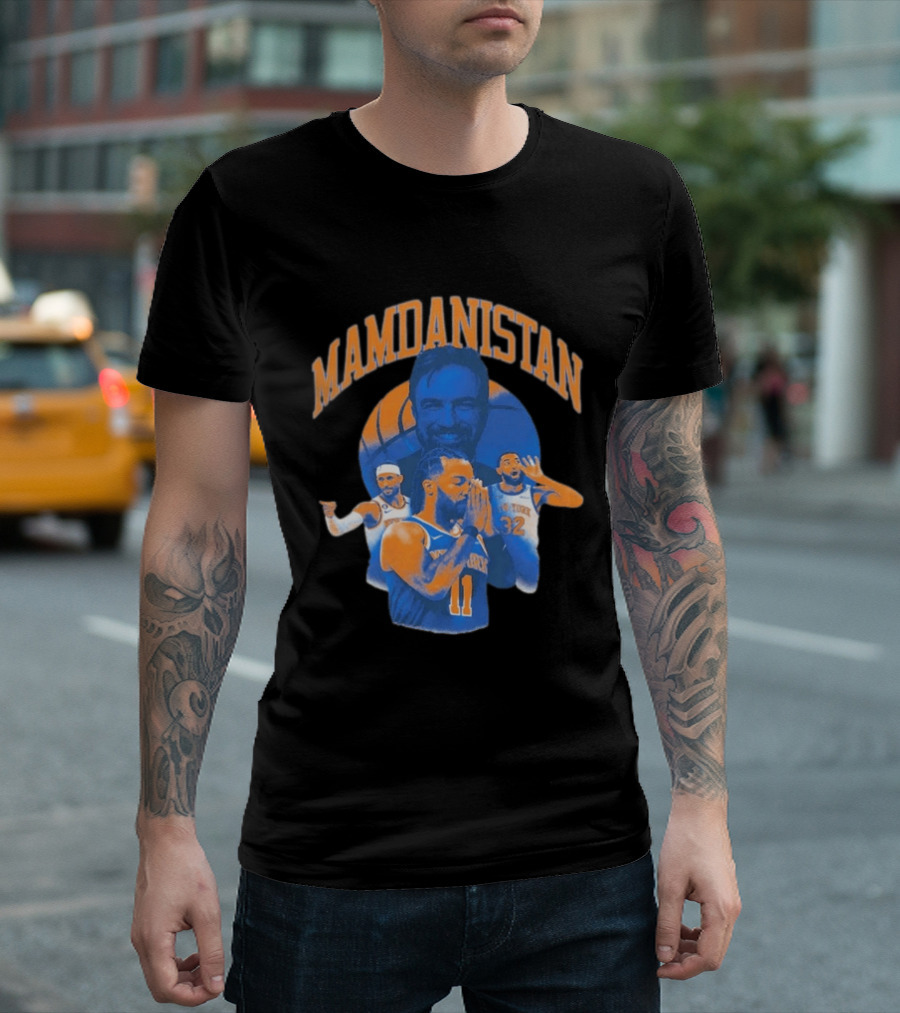 MAMDANISTAN Jalen Brunson New York Knicks Basketball Fan T-Shirt