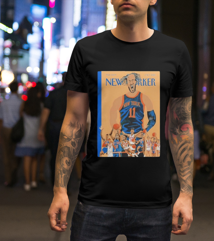 Jalen Brunson New York Knicks June 2026 New Yorker Edition Featuring Basketball Highlights T-Shirt