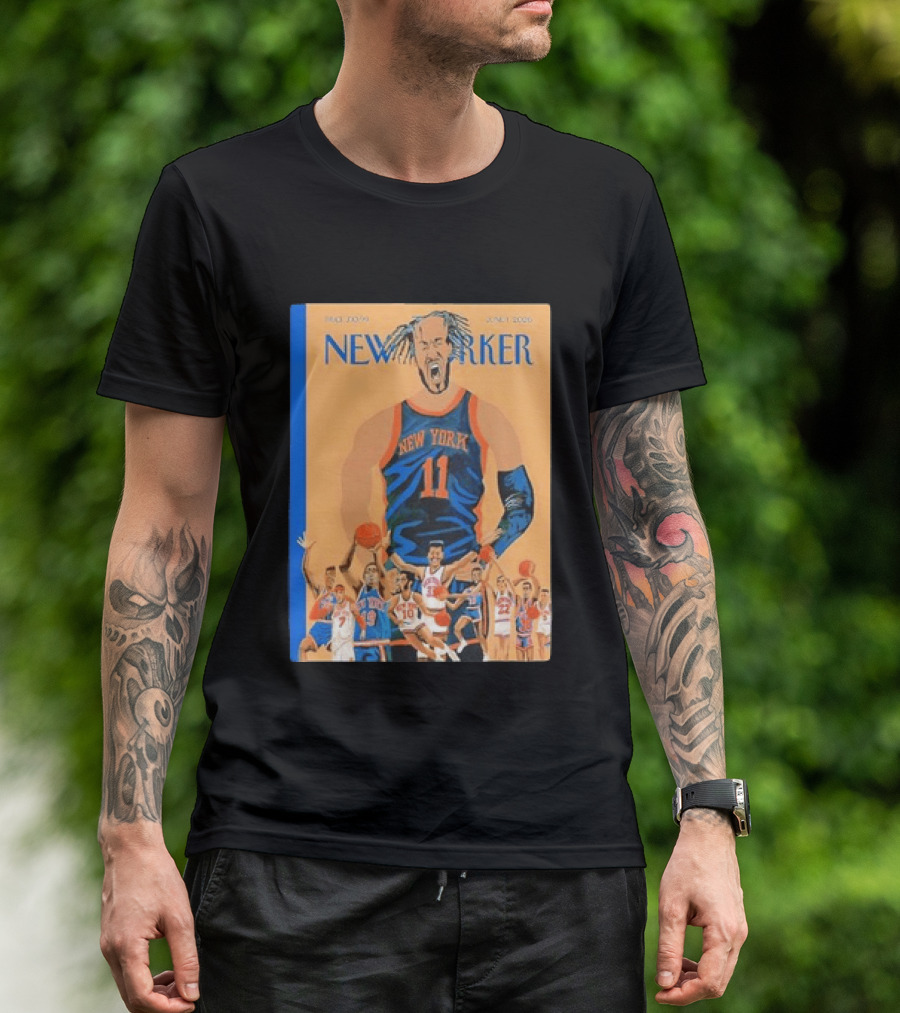 Jalen Brunson New York Knicks June 2026 New Yorker Edition Featuring Basketball Highlights T-Shirt