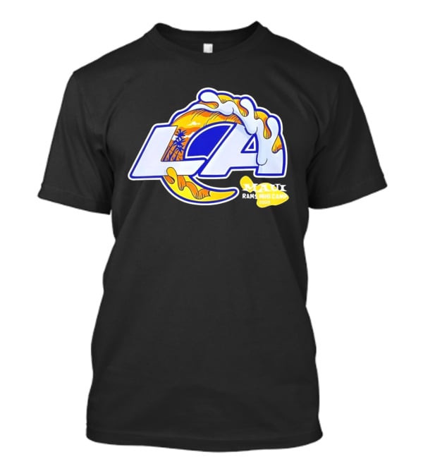 Los Angeles Rams Maui 2026 Minicamp Wave Logo Palm Trees Sun Island T-Shirt