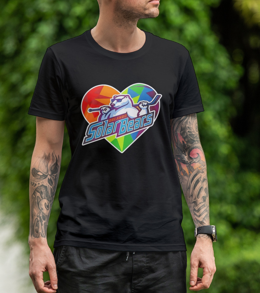 Orlando Solar Bears Pride Night 2026 Heart T-Shirt