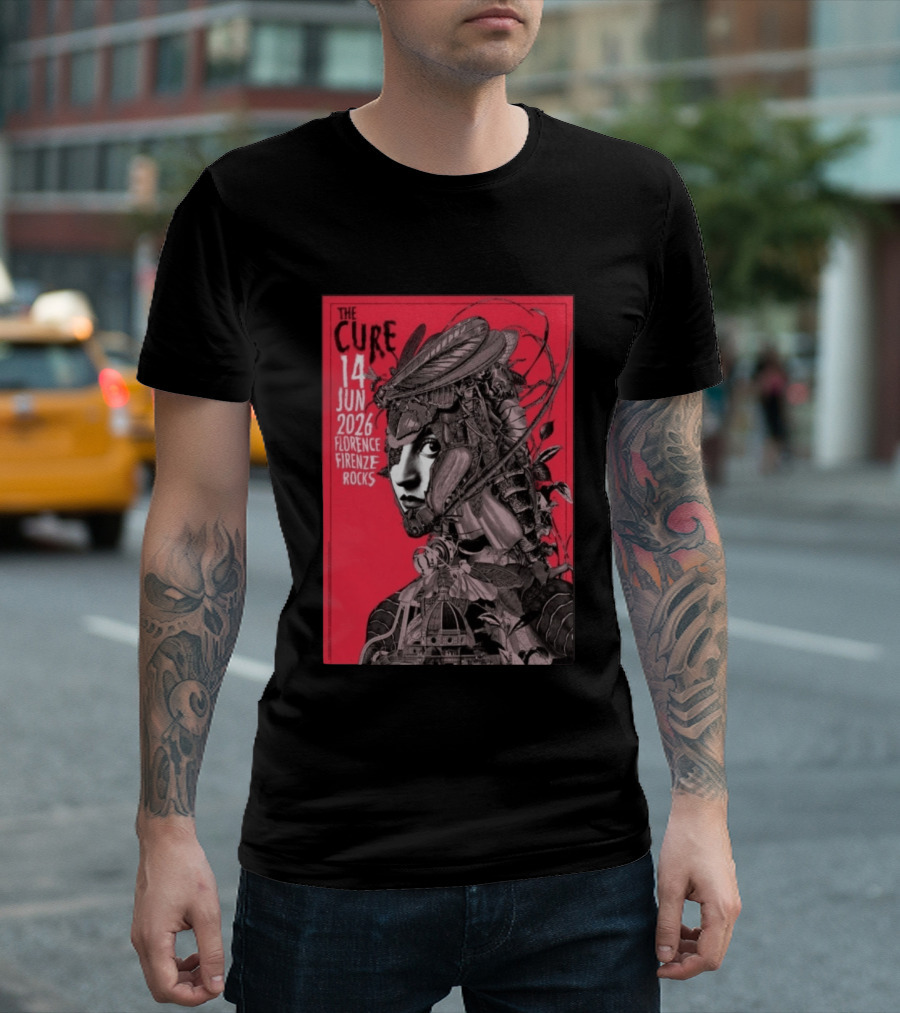 The Cure Florence Firenze Rocks June 14 2026 Festival T-Shirt