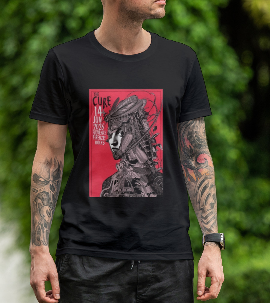 The Cure Florence Firenze Rocks June 14 2026 Festival T-Shirt