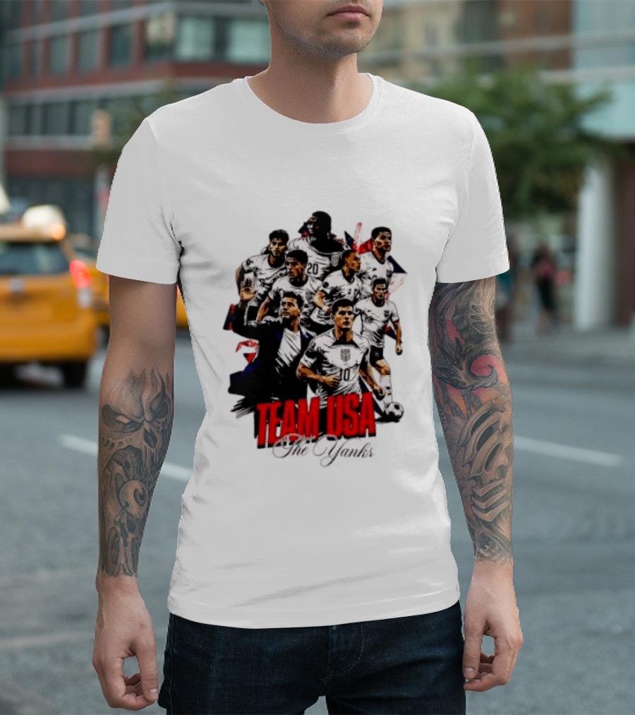 USMNT Christian Pulisic Mauricio Pochettino Team USA The Yanks T-Shirt