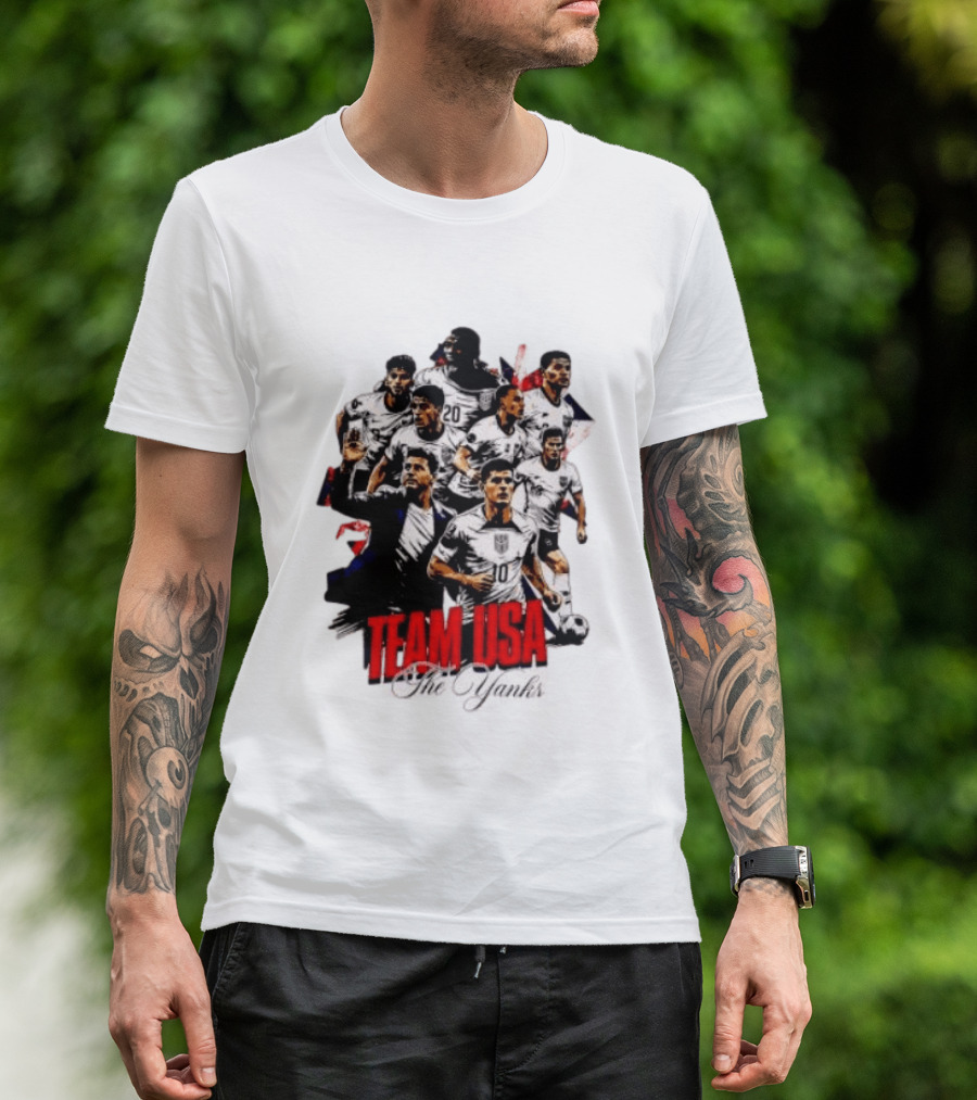 USMNT Christian Pulisic Mauricio Pochettino Team USA The Yanks T-Shirt
