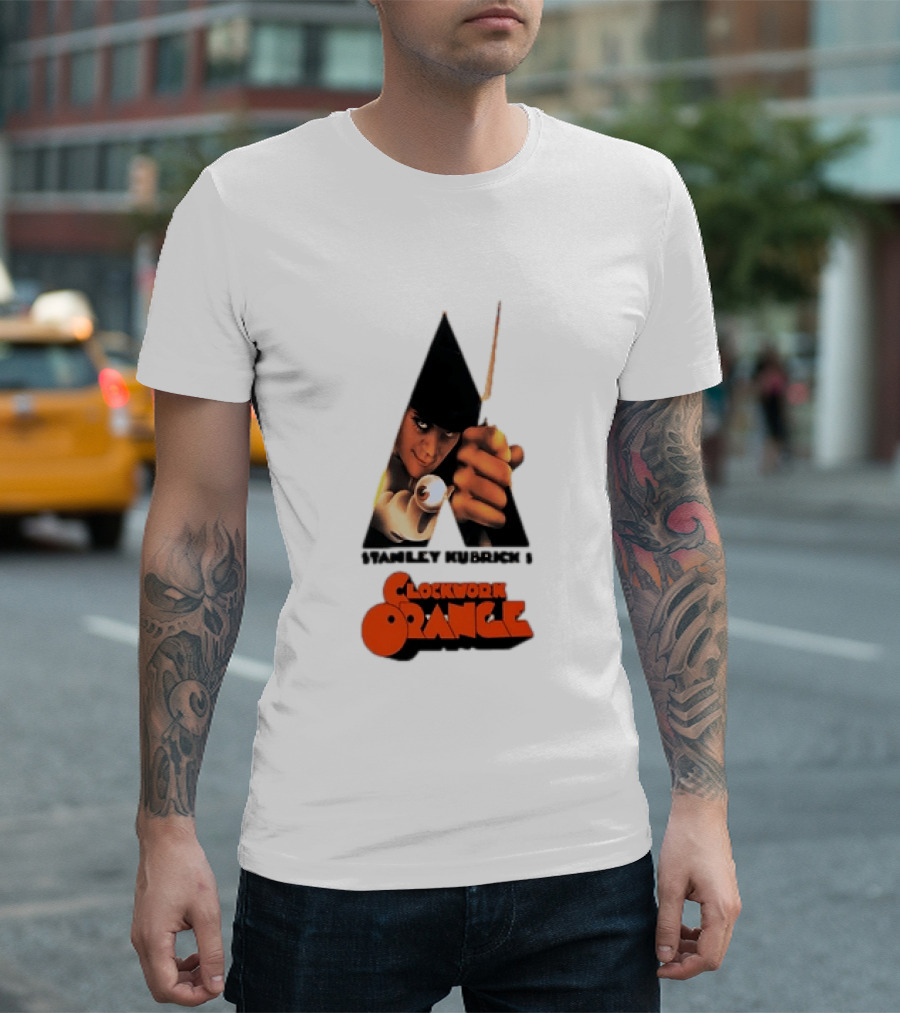 Stanley Kubrick's A Work Orange Alex DeLarge Iconic Film T-Shirt