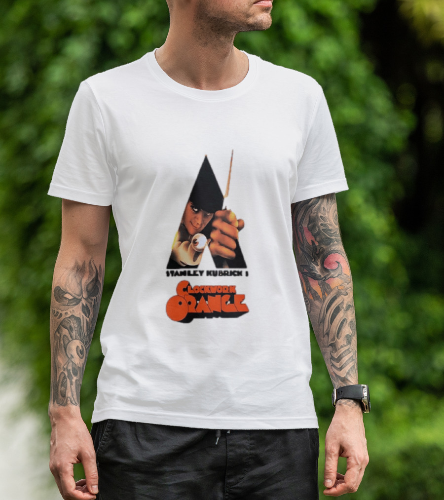 Stanley Kubrick's A Work Orange Alex DeLarge Iconic Film T-Shirt