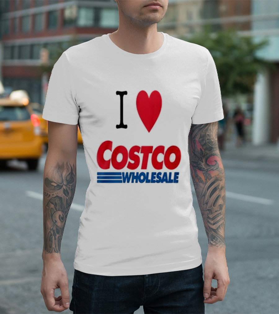 I Love Costco Wholesale Red Heart T-Shirt