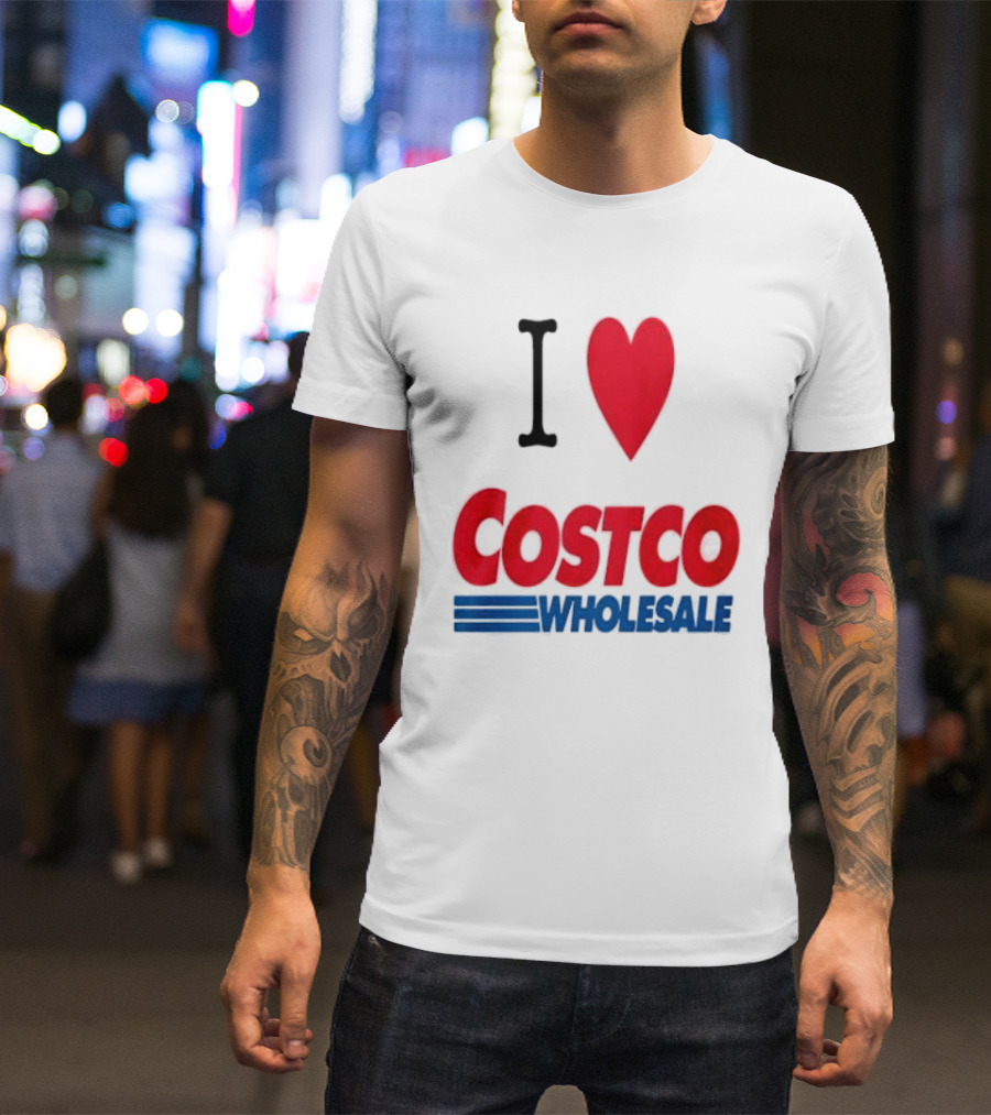 I Love Costco Wholesale Red Heart T-Shirt