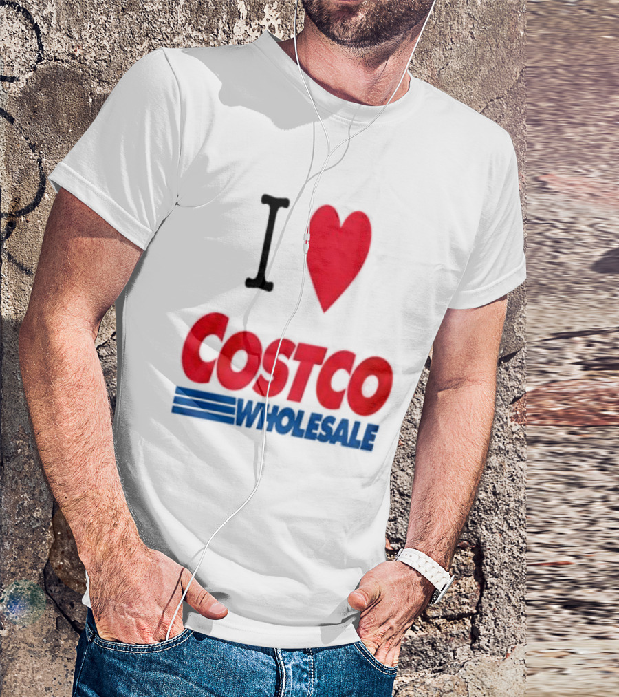 I Love Costco Wholesale Red Heart T-Shirt